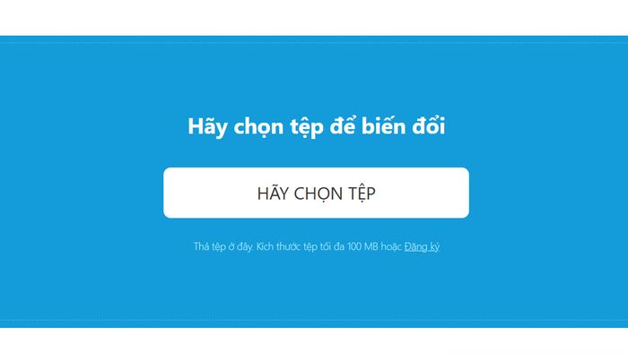 Hướng dẫn chuyển đổi PNG sang JPG bằng OnlineConvertFree - Bước 1