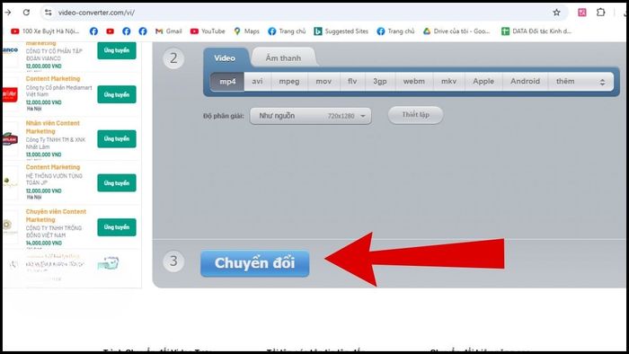 Hướng dẫn chuyển đổi video sang MP4 bằng Convert-video-online - bước 2