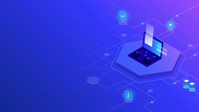 Hình nền PowerPoint về tin học với thiết bị gây ấn tượng mạnh mẽ