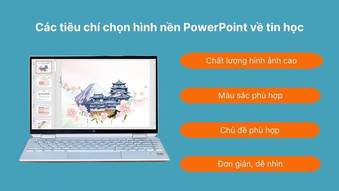Tiêu chí lựa chọn hình nền PowerPoint cho môn tin học