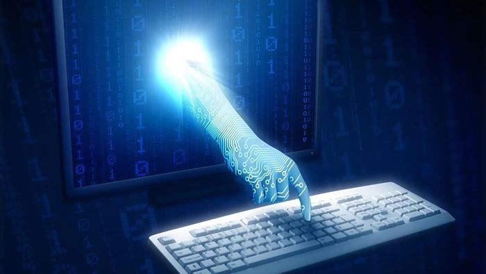 hình nền PowerPoint tin học về các thiết bị độc đáo và sáng tạo