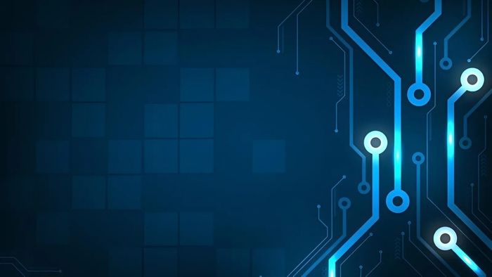 Hình nền PowerPoint về tin học theo phong cách trừu tượng