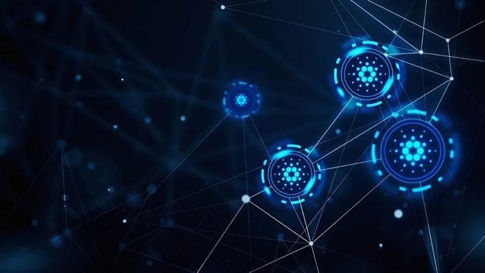 Hình nền PowerPoint tin học trừu tượng với thiết kế ấn tượng