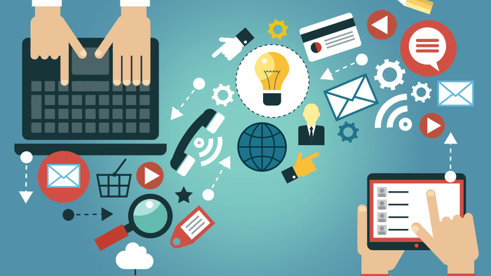 hình nền PowerPoint động về chủ đề tin liên lạc