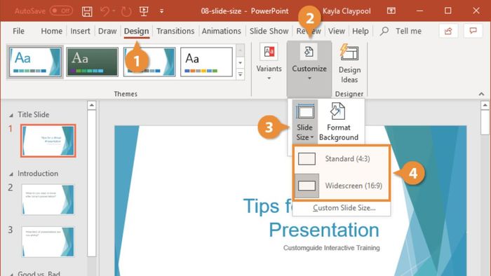 Hướng dẫn chi tiết cách tạo hình nền PowerPoint động, bước 1
