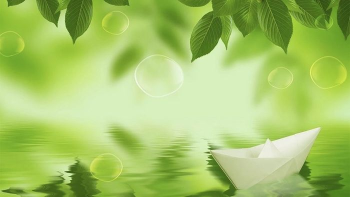 hình nền PowerPoint 3D chủ đề thiên nhiên ấn tượng