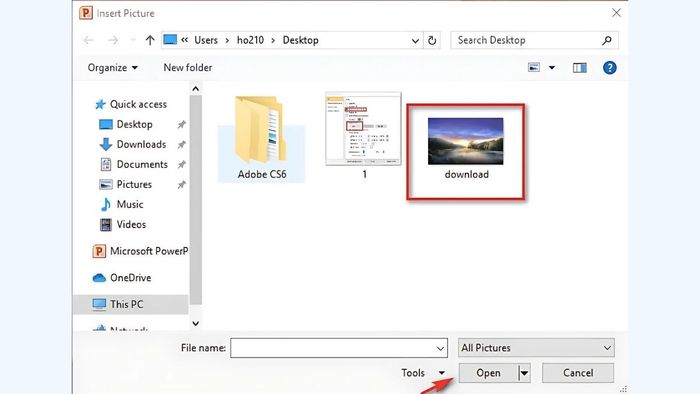 Cách thêm hình nền 3D vào PowerPoint - bước 4