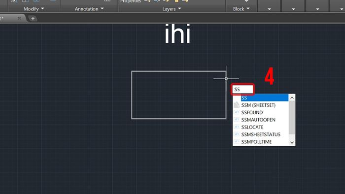 Hướng dẫn sử dụng lệnh LISP(SS) để đo diện tích trong CAD - bước 3.
