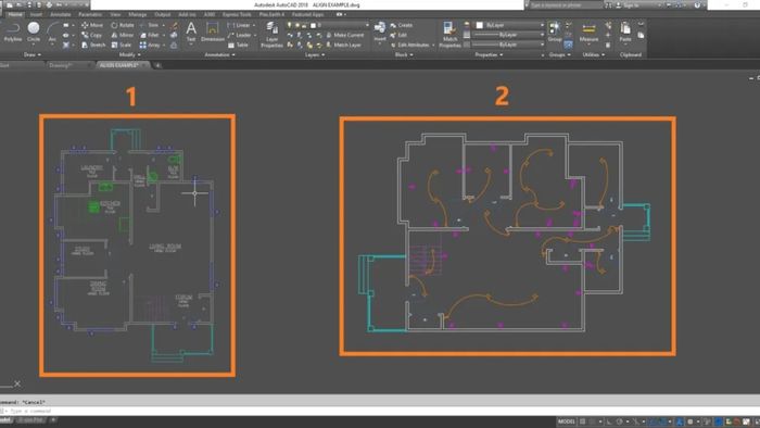 Hướng dẫn sử dụng lệnh AL trong CAD bước 1