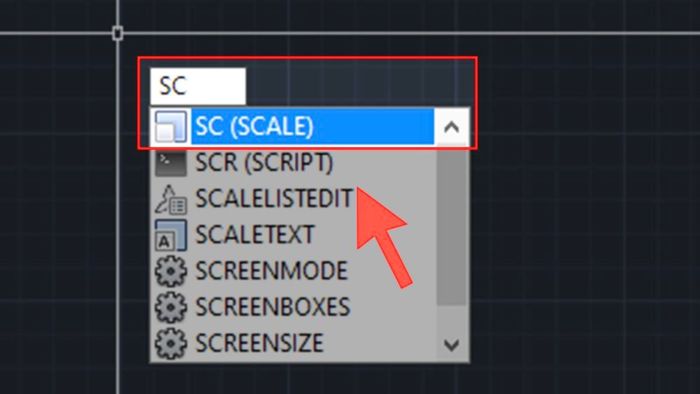 Cách sử dụng lệnh Scale cơ bản trong CAD - Bước 1