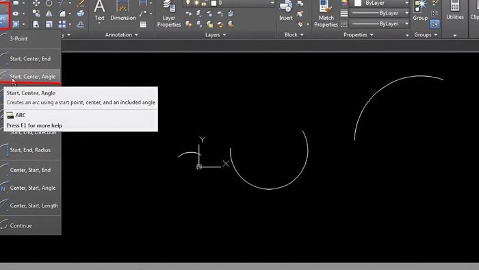 Tại sao lệnh vẽ cung tròn qua 2 điểm trong CAD lại đóng vai trò quan trọng?