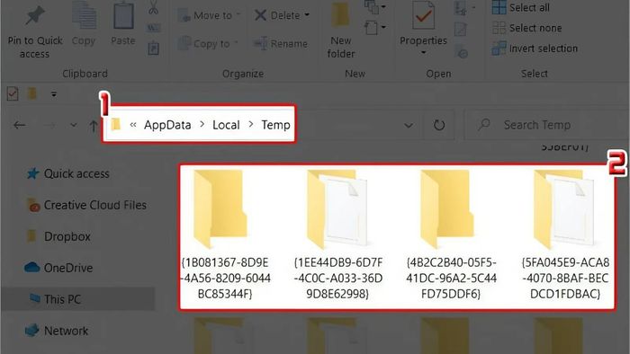 giải quyết lỗi Scratch Disks are Full Photoshop bằng cách xóa các file tạm thời trong Photoshop