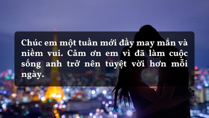 Lời chúc đầu tuần ý nghĩa dành cho người yêu