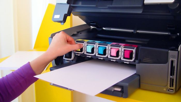 Đầu phun mực của máy in bị nghẹt