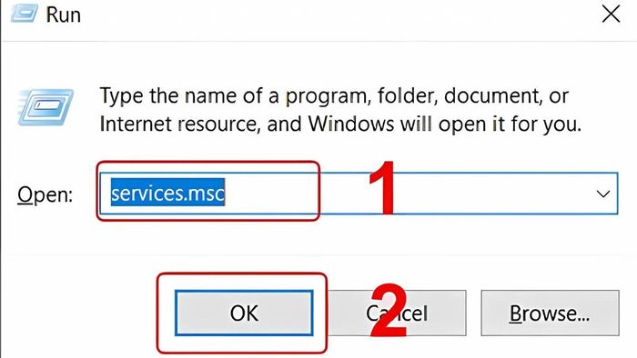 Khởi động lại dịch vụ Audio Service để sửa lỗi âm thanh
