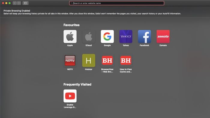 Những lưu ý khi sử dụng tab ẩn danh trên Safari Macbook