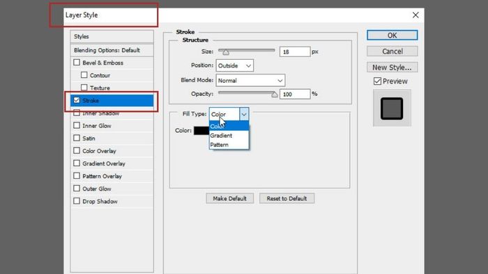 Bước đầu tiên trong hướng dẫn tạo viền ảnh với hiệu ứng trong Photoshop