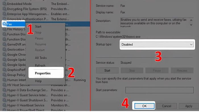 Vô hiệu hóa các Service để cải thiện tốc độ Windows 10