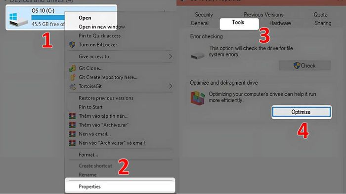 Chống phân mảnh ổ đĩa (HDD) để cải thiện tốc độ Windows 10