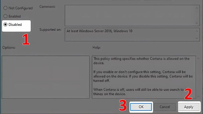 cách tắt trợ lý ảo Cortana