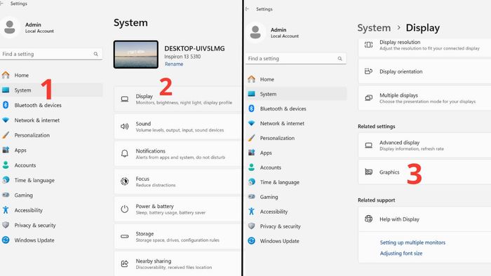 Tùy chọn hiệu suất đồ họa cho ứng dụng Windows 10