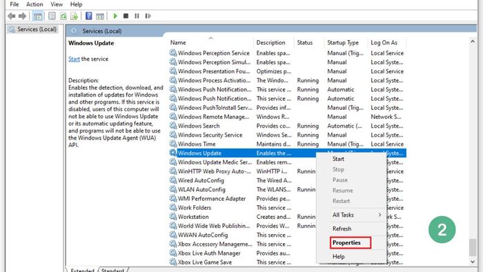 Tắt cập nhật Windows 10 vĩnh viễn - Sử dụng Services
