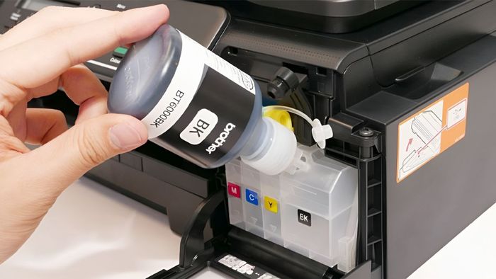 Cách nhận biết khi máy in Brother hết mực