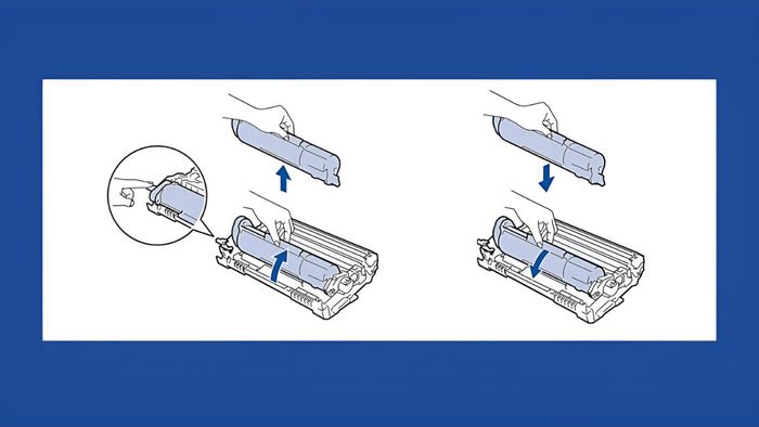 Hướng dẫn chi tiết thay mực máy in Brother