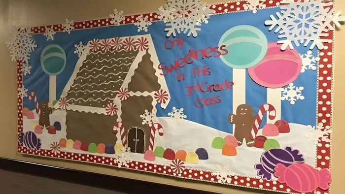 Trang trí bảng Noel với mẫu cắt dán đẹp mắt, dễ dàng tạo nên không gian Giáng sinh ấn tượng