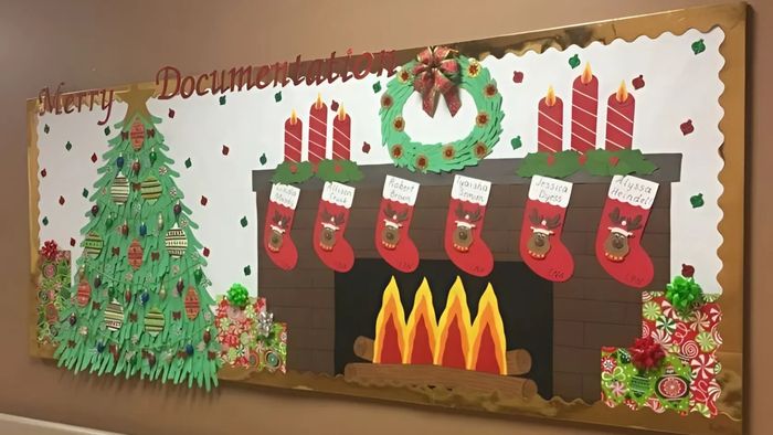 Trang trí bảng Noel thật xinh xắn, mang đến không khí ấm áp cho mùa lễ