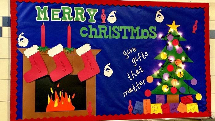 Trang trí bảng Noel đẹp, tạo điểm nhấn cho không gian Giáng sinh thêm sinh động