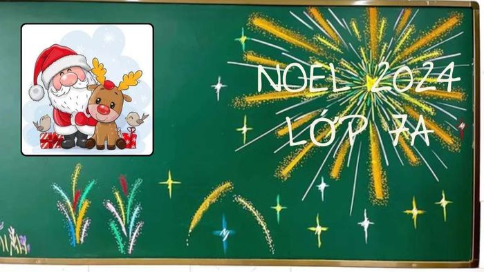 Trang trí bảng Noel dễ thương, ngập tràn không khí Giáng sinh