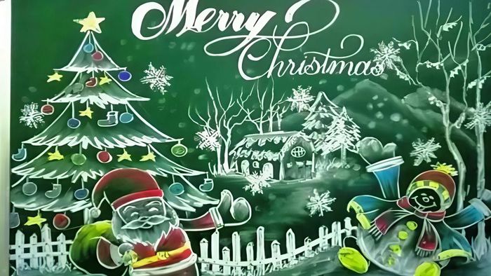 Trang trí bảng Noel đẹp mắt, tạo không gian lễ hội tuyệt vời