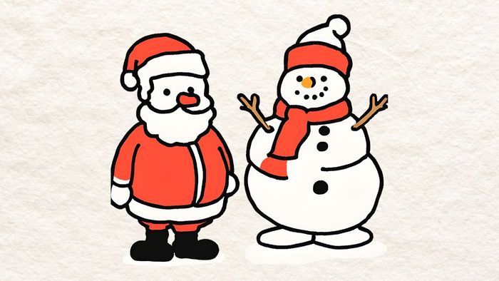 Cách vẽ ông già Noel đơn giản một cách nhanh chóng mà vẫn đầy đủ chi tiết