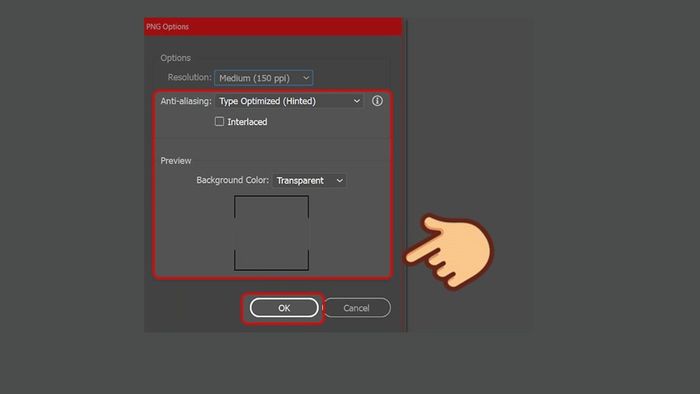 Hướng dẫn chuyển đổi file in ấn từ Illustrator sang PNG - Giai đoạn cuối