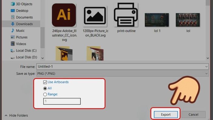 Hướng dẫn xuất file in ấn từ Illustrator sang JPG - Giai đoạn 3