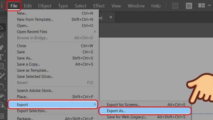 Hướng dẫn chuyển đổi file thiết kế trong Illustrator sang PNG - Phần đầu tiên