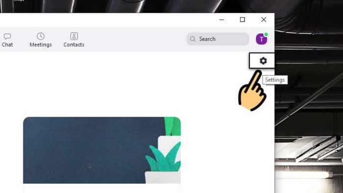 Thay đổi cài đặt video trong Zoom - bước 1