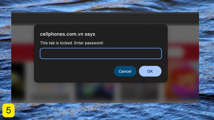 Khóa từng tab riêng biệt bằng mật khẩu (Sử dụng extension)