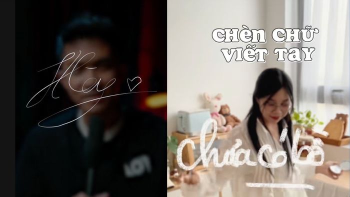 Tạo hiệu ứng chữ viết tay