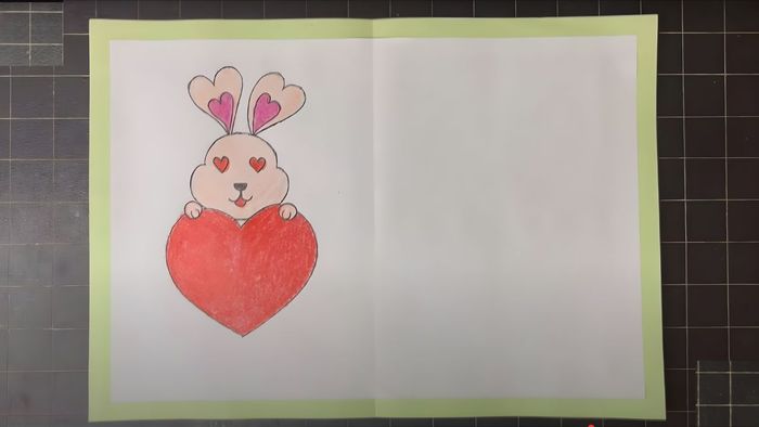 Cách tạo thiệp 20/10 với ba trái tim xếp chồng từ giấy A4