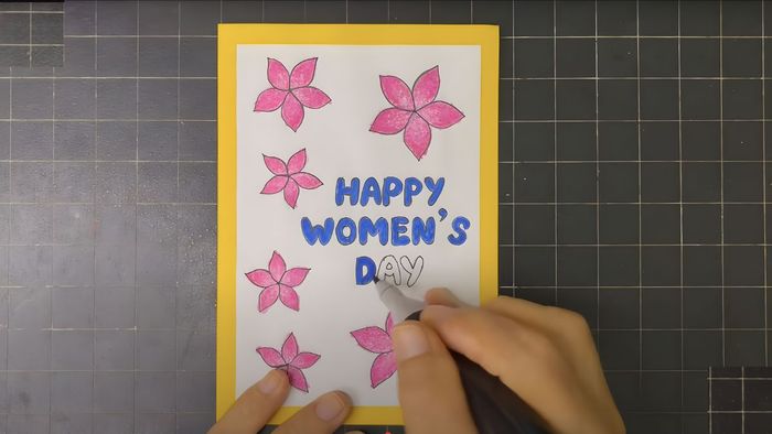 Mẫu thiệp tặng ngày 20/10 với phong cách nhẹ nhàng, tinh tế