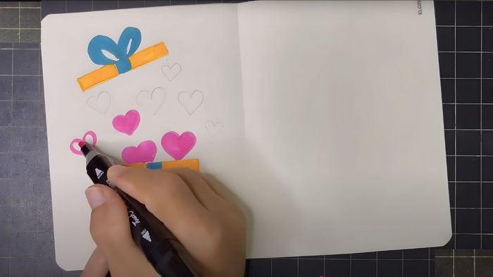 Mẫu thiệp 20/10 với hình ảnh vườn hoa đầy màu sắc rực rỡ