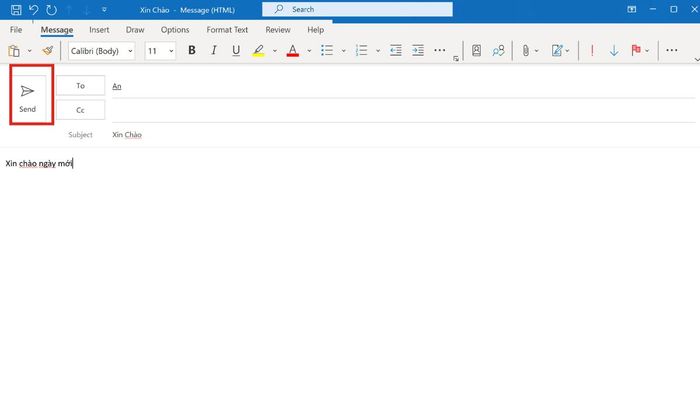 Quy trình gửi email hàng loạt tới nhóm liên hệ trên Outlook