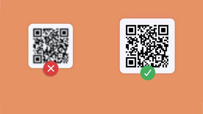 Chất lượng hình ảnh và mã QR là yếu tố quyết định sự thành công trong việc tạo mã