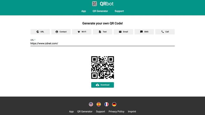 Ứng dụng QRbot