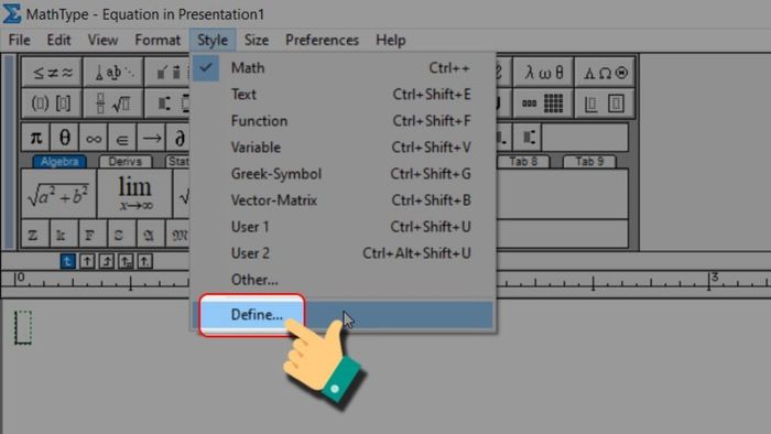 Hướng dẫn thao tác gõ tiếng Việt trong MathType