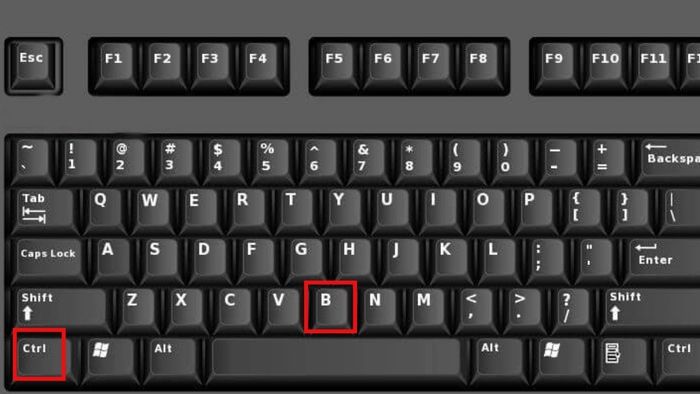 Dùng biểu tượng công cụ hoặc phím tắt