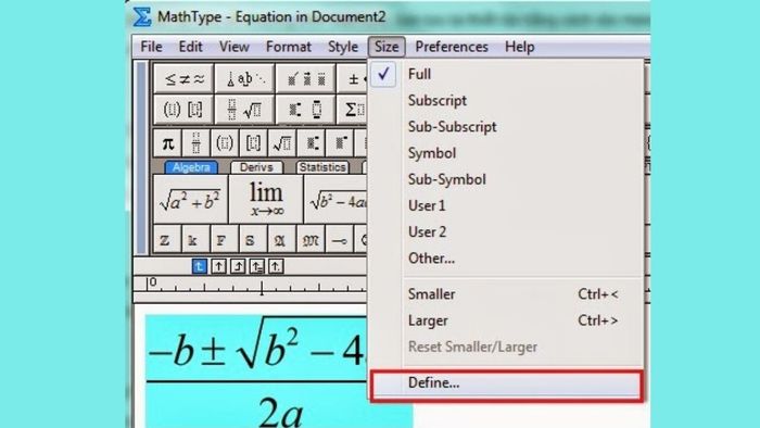Tô đậm qua Define Styles