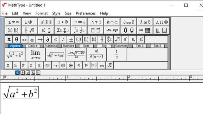 So sánh Math Style và Text Style